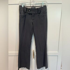 Banana Republic Charcoal Gray Bootcut Low-rise Chinos